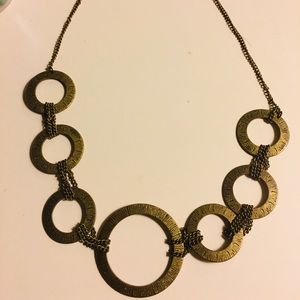 circle statement necklace